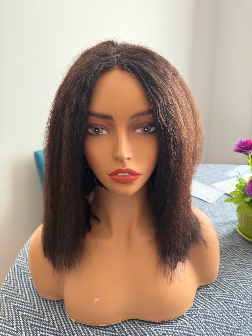 Natural Straight Brown Women's Wig - Unbranded